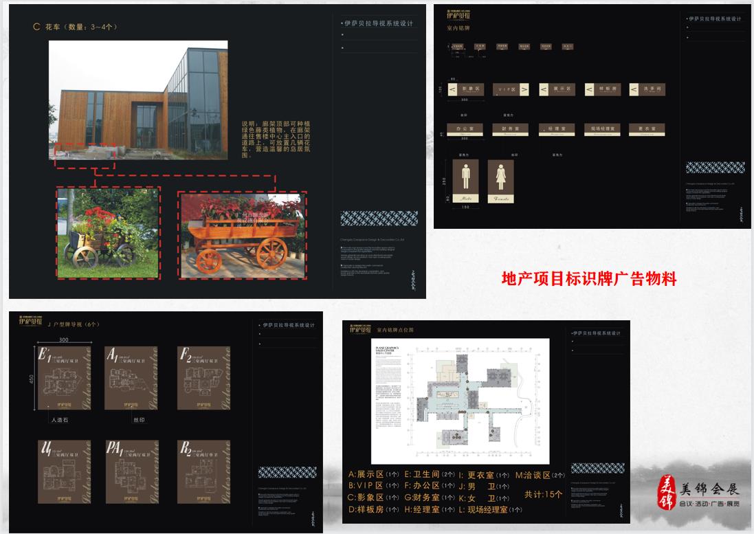 地产项目标识牌广告物料
